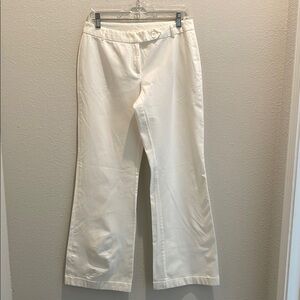 White Flare Wide Leg Jeans with Relaxed Fit